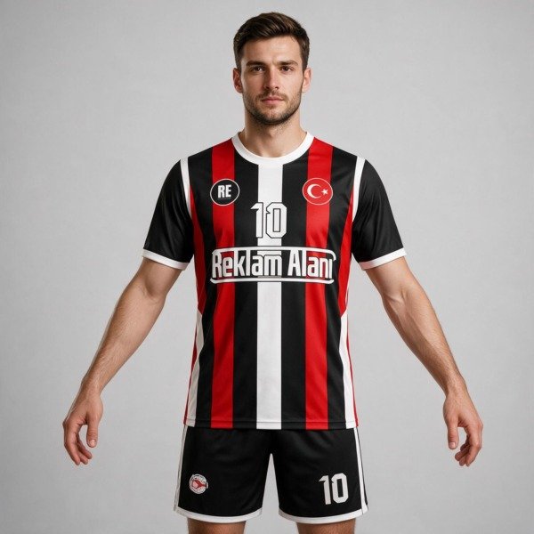 Resport Klasik Çubuklu Profesyonel Forma Seti