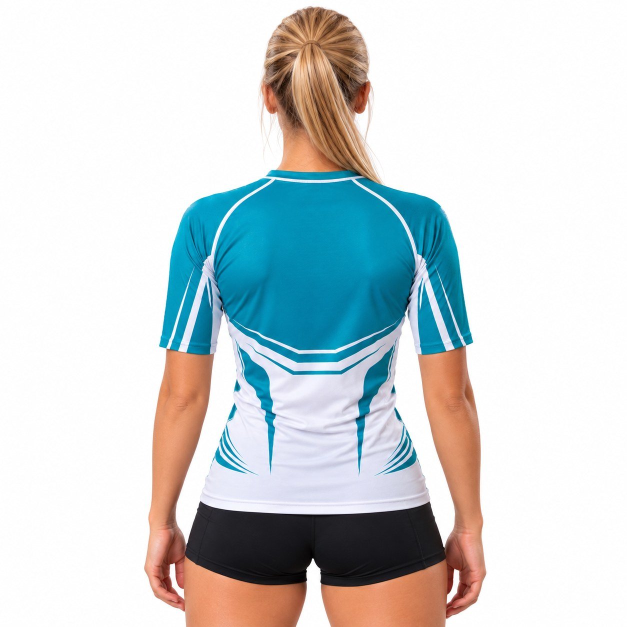 Turkuaz–Beyaz Kadın Voleybol Forması – görsel 3